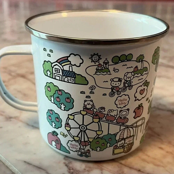NEW Sanrio Hello Kitty Neighborhood 21 oz Enamel Camper Mug - Picture 4 of 7